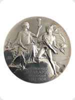1908
Silver
25th Anniversary Of The Invention Of The Separator Medal
