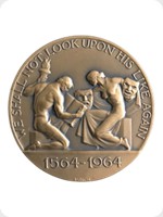 1964
Bronze
William Shakespeare 400th Anniversary Medal
