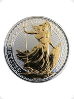 2018
Silver
Britannia &pound;2 Silver Bullion Gold Silhouette

