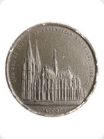 1880
Pewter
Cologne Cathedral Medal
