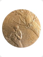 1978
Gilt Bronze
Vincent Van Gogh Art Medal - The Sower With Setting Sun
