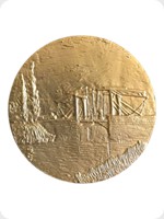 1978
Gilt Bronze
Vincent Van Gogh Art Medal - The Drawbridge
