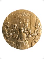 1978
Gilt Bronze
Vincent Van Gogh Art Medal - The Potatoe Eaters
