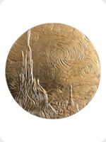 1978
Gilt Bronze
Vincent Van Gogh Art Medal - The Starry Night
