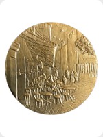 1978
Gilt Bronze
Vincent Van Gogh Art Medal - Cafe Terrace At Night
