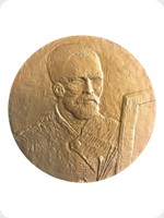 1978
Gilt Bronze
Vincent Van Gogh Art Medal - Self-Portrait As An Artist
