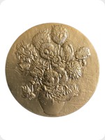 1978
Gilt Bronze
Vincent Van Gogh Art Medal - Sunflowers
