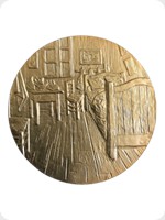 1978
Gilt Bronze
Vincent Van Gogh Art Medal - Bedroom At Arles
