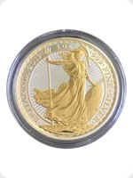 2019
Silver
Britannia &pound;2 Silver Bullion Gold Silhouette
