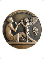 1925
Bronze
Venus & Cupid (Cypris) Medal
