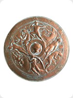 1857
Bronze
National Art Competition Electrotype Medal (rubbed)
