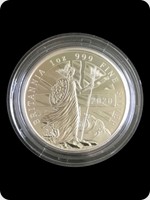 2020
Silver
Britannia &pound;2 Silver Bullion - Presentation Pack

