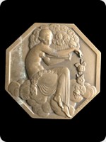 1925
Bronze
Exposition Internationale Des Arts Decoratifs Et Industriels Medal
