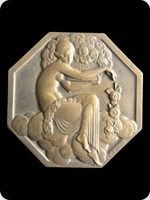 1925
Bronze
Exposition Internationale Des Arts Decoratifs Et Industriels Medal
