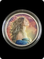 2019
Silver
Silver Shield Justice Colourised Medal
