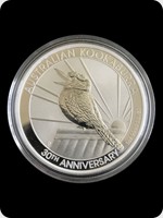 2020
Silver
Australian Kookaburra Silver Bullion - 30th Anniversary
