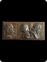 1930
Bronze
Composer Plaques - Wagner, Liszt & Brahms
