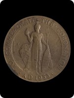 1953
Bronze
Queen Elizabeth II Coronation Medal -'Britannia'
